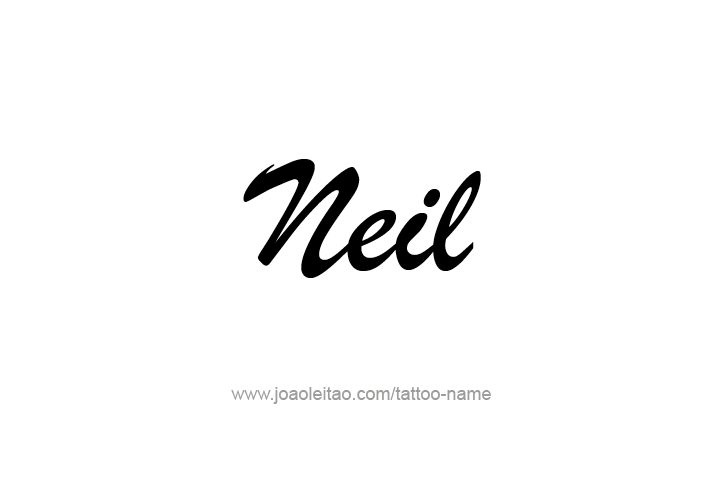 Tattoo Design  Name Neil   