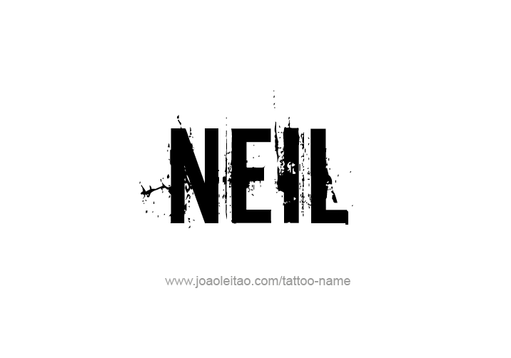 Tattoo Design  Name Neil   