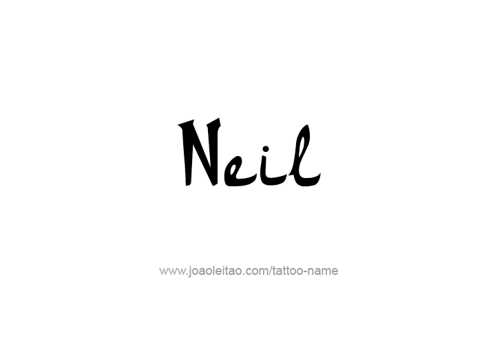 Tattoo Design  Name Neil   