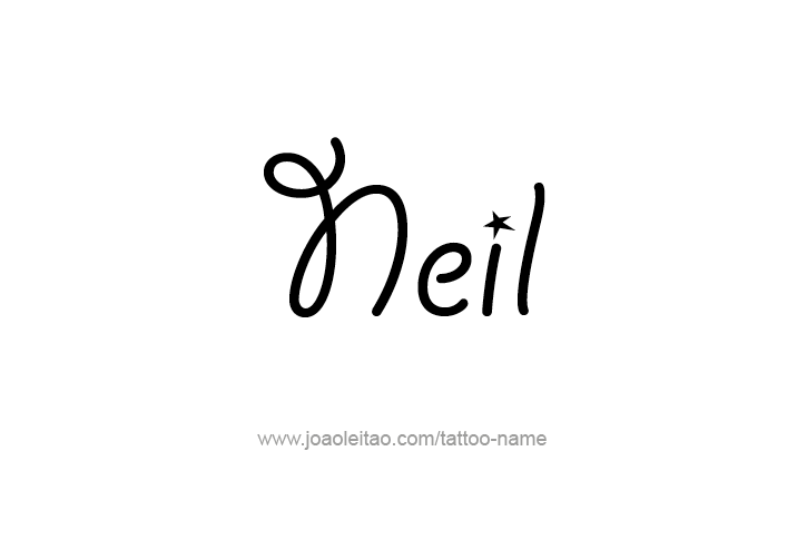 Tattoo Design  Name Neil   