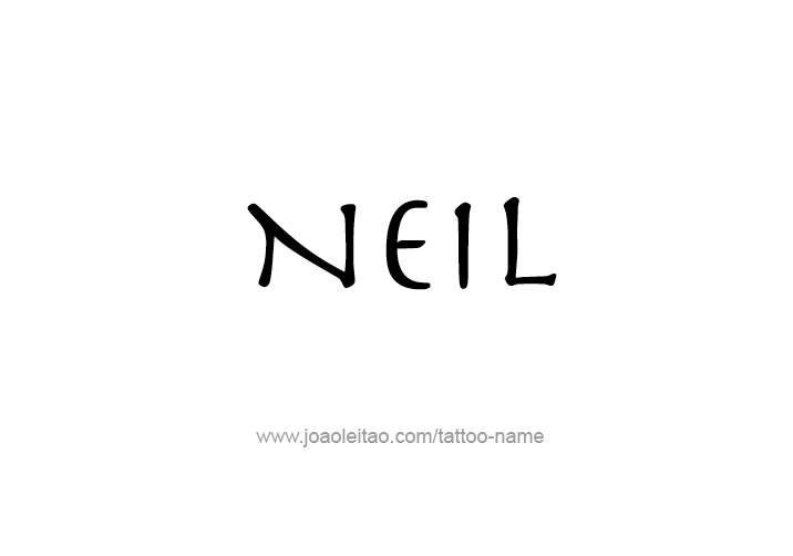 Tattoo Design  Name Neil   