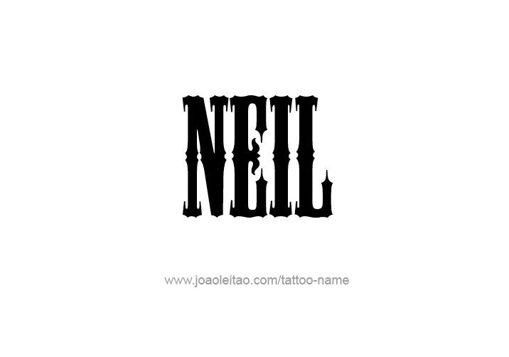 Tattoo Design  Name Neil   