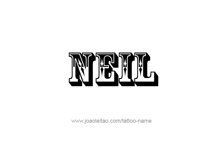 Tattoo Design  Name Neil   