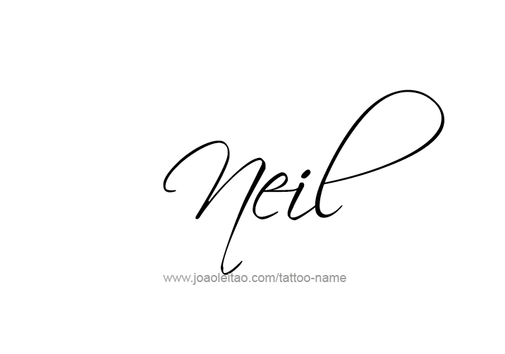 Tattoo Design  Name Neil   