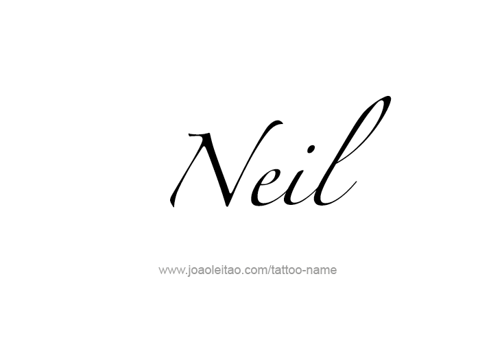 Tattoo Design  Name Neil   