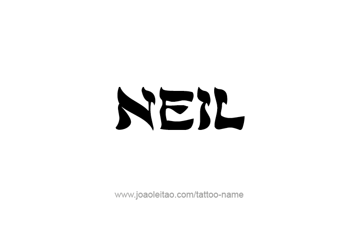 Tattoo Design  Name Neil   