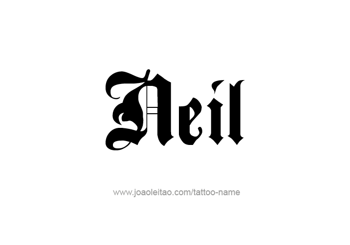 Tattoo Design  Name Neil   