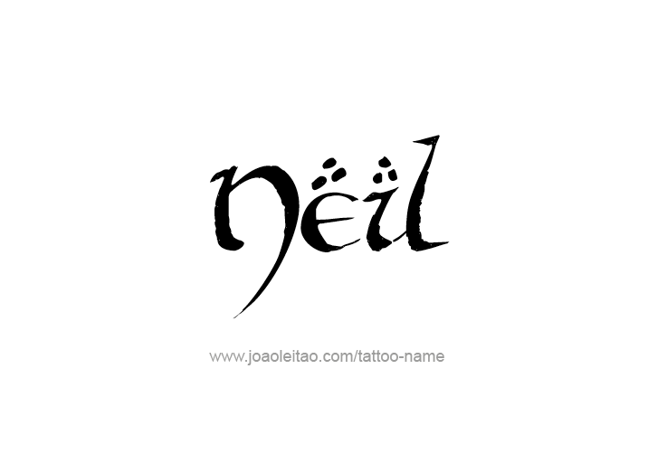 Tattoo Design  Name Neil   