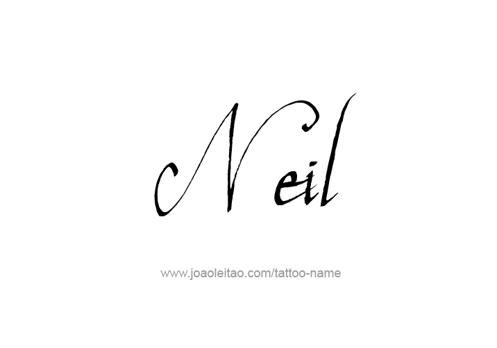 Tattoo Design  Name Neil   