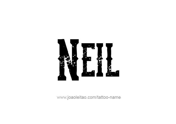 Tattoo Design  Name Neil   