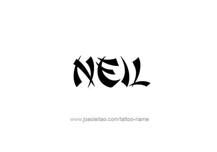 Tattoo Design  Name Neil