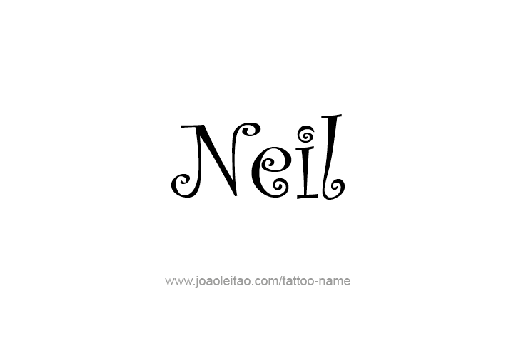 Tattoo Design  Name Neil   