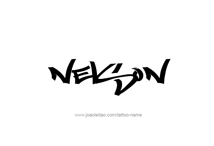 Tattoo Design  Name Nelson   