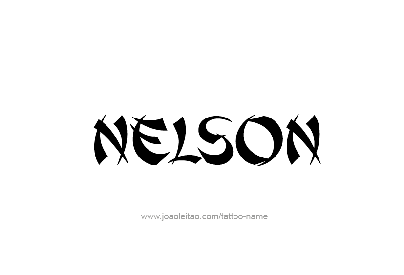 Tattoo Design  Name Nelson