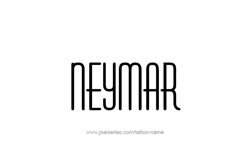 Tattoo Design  Name Neymar   