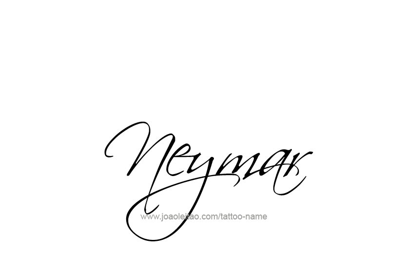 Tattoo Design  Name Neymar   