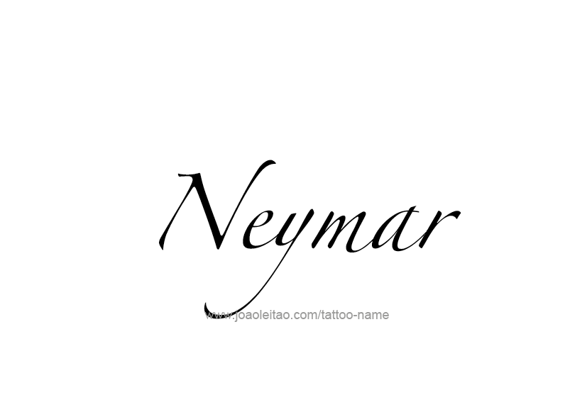 Tattoo Design  Name Neymar   