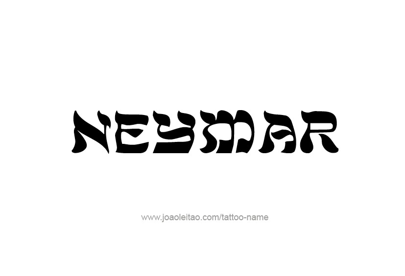 Tattoo Design  Name Neymar   