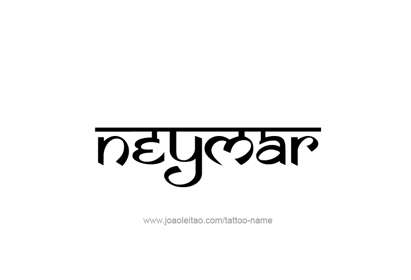 Tattoo Design  Name Neymar   