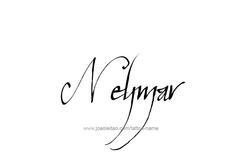 Tattoo Design  Name Neymar   