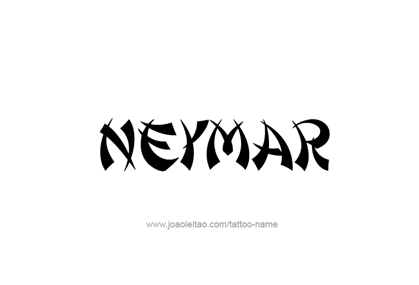 Tattoo Design  Name Neymar