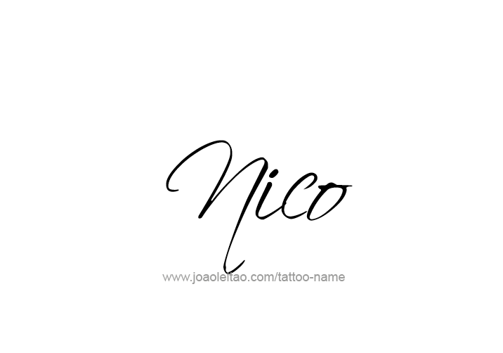 Tattoo Design  Name Nico   