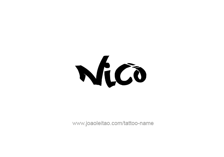 Tattoo Design  Name Nico   