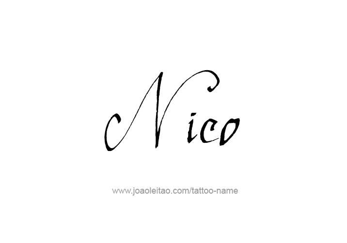 Tattoo Design  Name Nico   