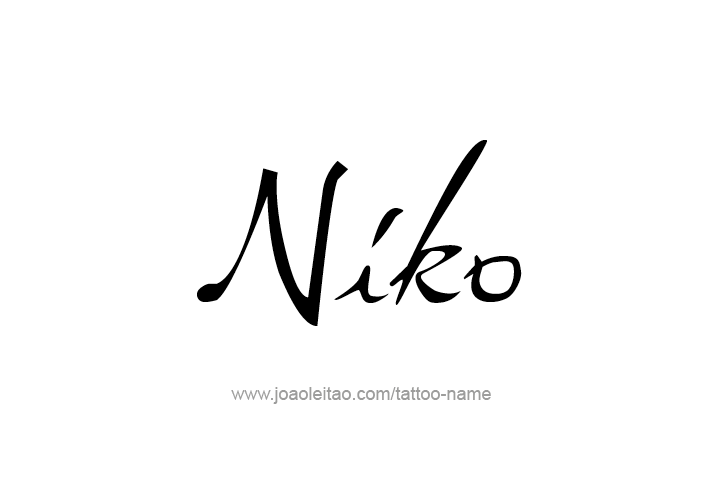 Tattoo Design  Name Niko   