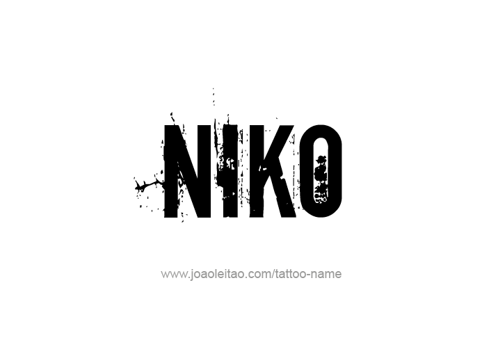 Tattoo Design  Name Niko   