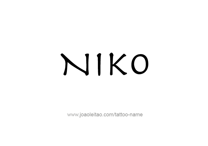 Tattoo Design  Name Niko   