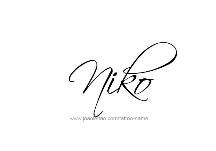 Tattoo Design  Name Niko   