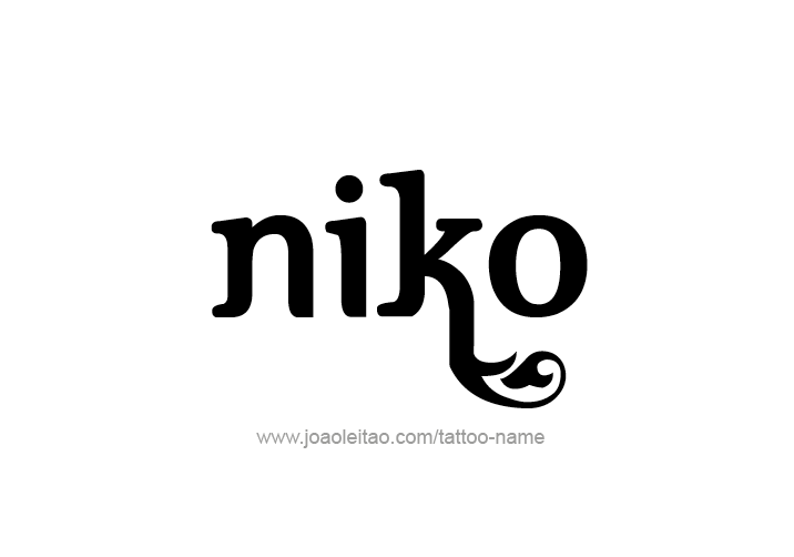 Tattoo Design  Name Niko   