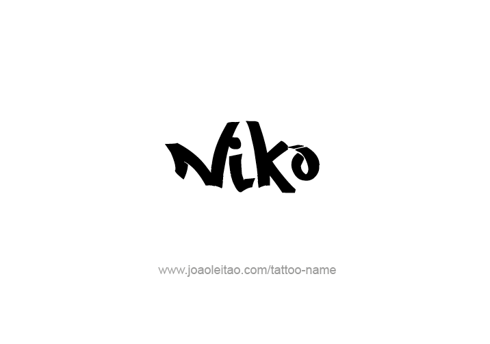 Tattoo Design  Name Niko   