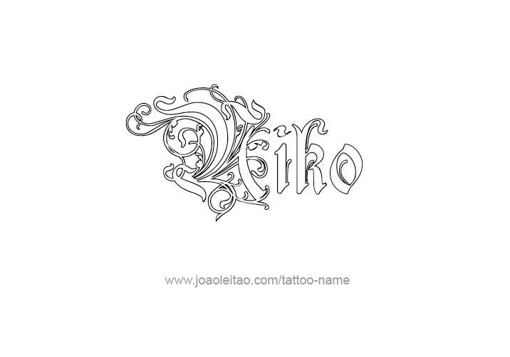 Tattoo Design  Name Niko   