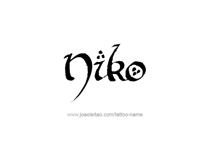 Tattoo Design  Name Niko   