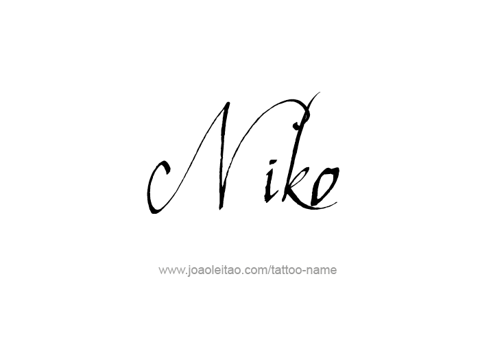 Tattoo Design  Name Niko   