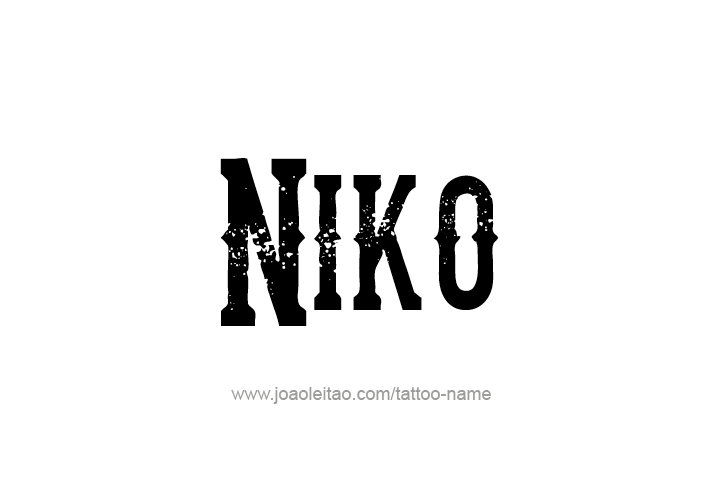 Tattoo Design  Name Niko   