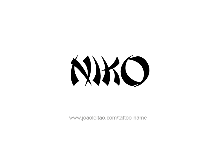 Tattoo Design  Name Niko