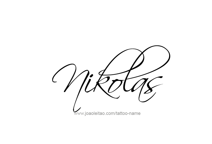 Tattoo Design  Name Nikolas   