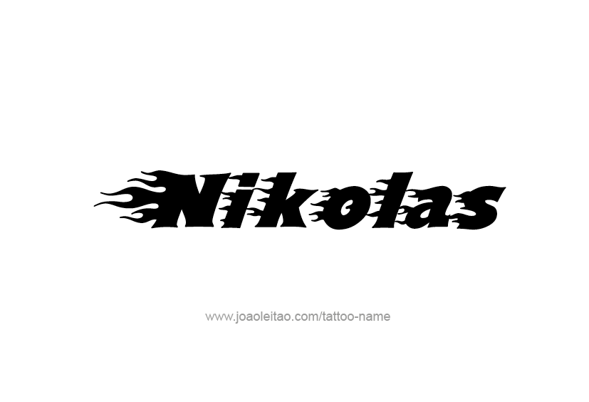 Tattoo Design  Name Nikolas   