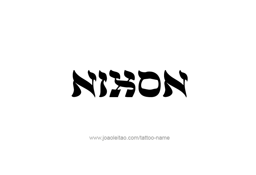 Tattoo Design  Name Nixon   