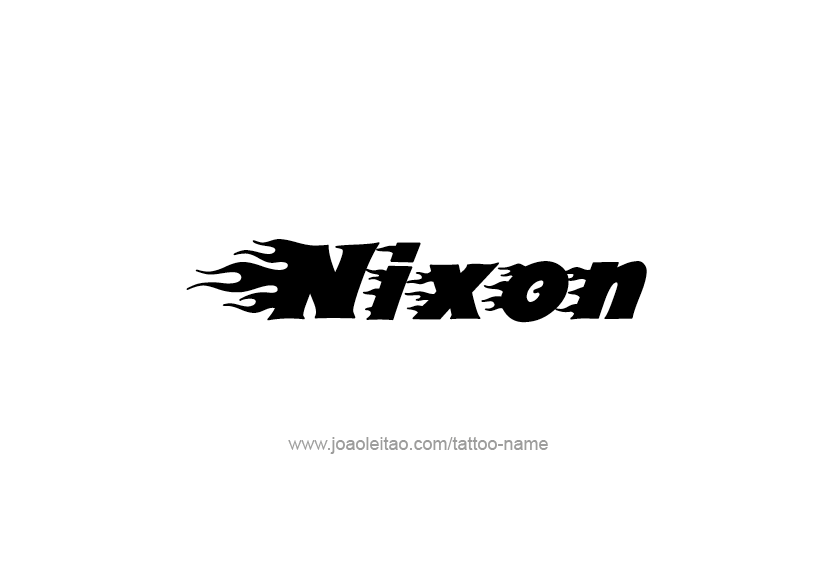 Tattoo Design  Name Nixon   