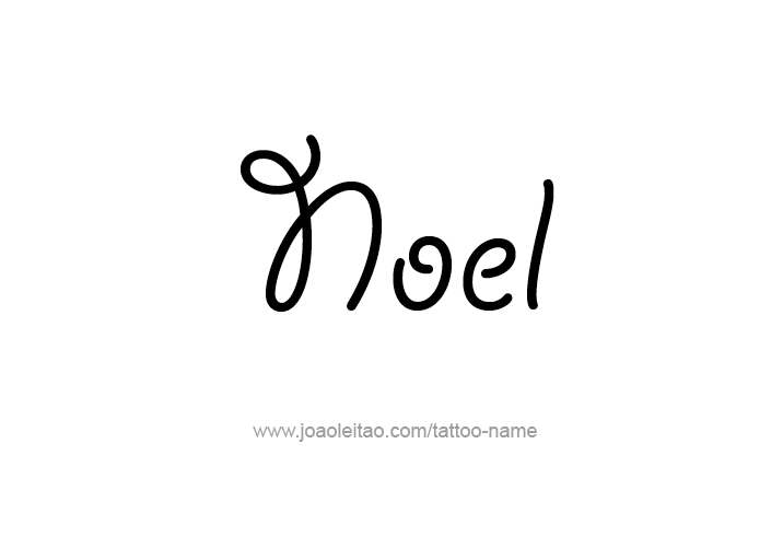 Tattoo Design  Name Noel   