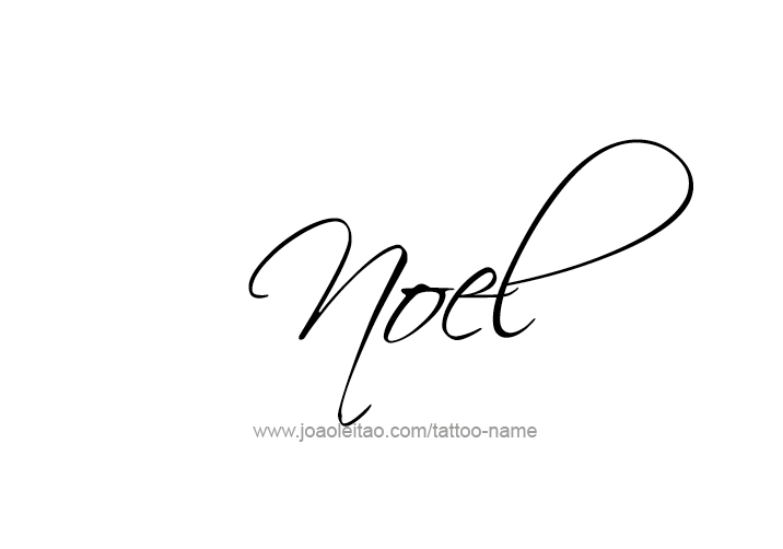 Tattoo Design  Name Noel   