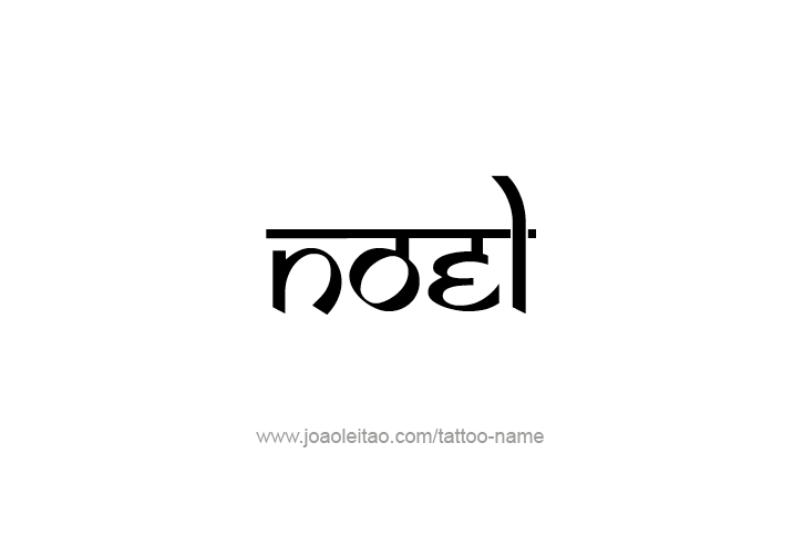 Tattoo Design  Name Noel   