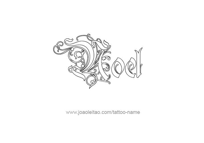 Tattoo Design  Name Noel   