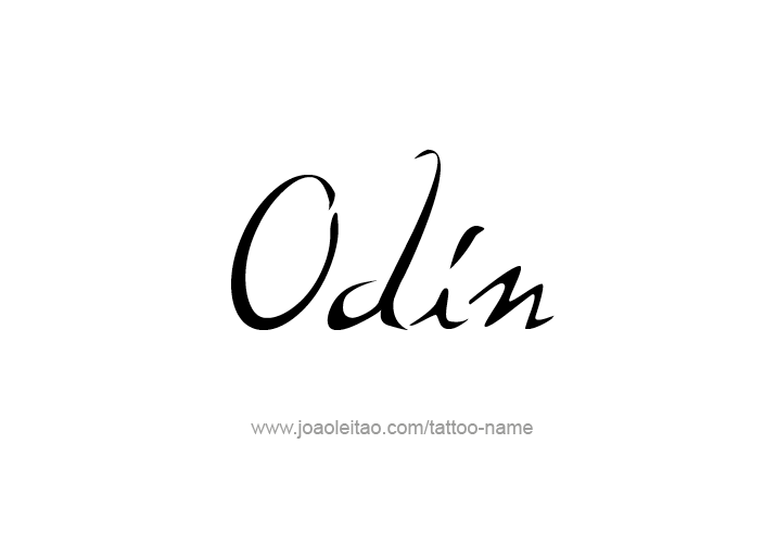 Tattoo Design  Name Odin   