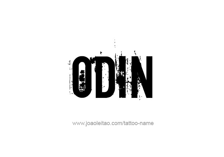 Tattoo Design  Name Odin   