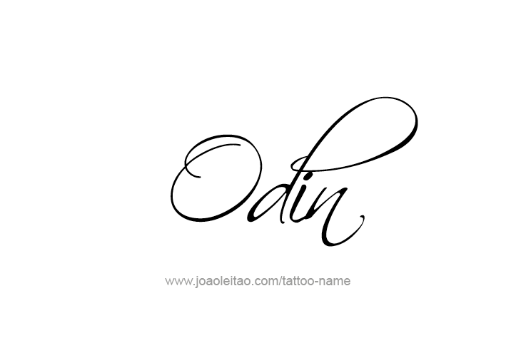 Tattoo Design  Name Odin   